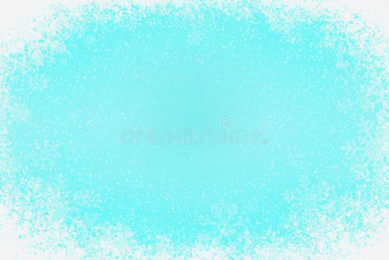 Blue winter background with snow and snowflakes. Background for design. Fon view illustrations