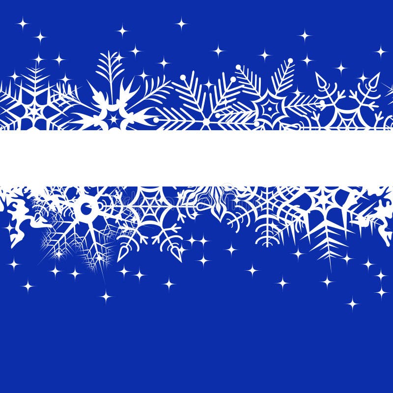 Blue winter banner