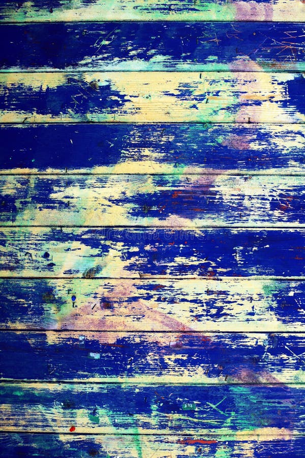 Blue wooden grunge background