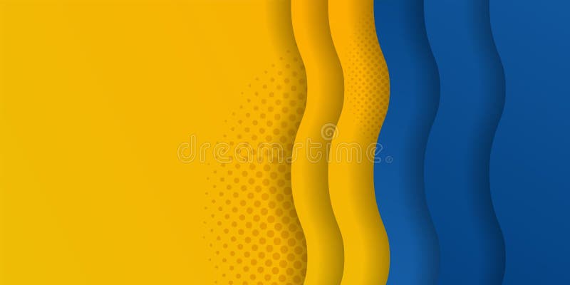 Blue and yellow Banner concepts The overlapping blue and yellow elements and yellow and blue is visually appealing and attention-grabbing.