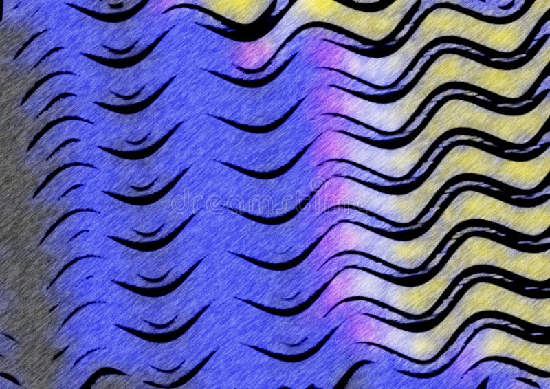 Blue Yellow and Black Texture Background Image Beautiful Elegant Illustration Stock Illustration