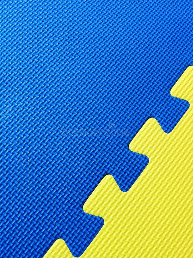 Blue and yellow mats stock image. Image of blue, playing 19129663