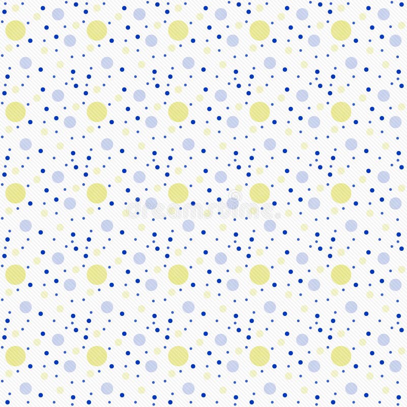 Blue Yellow Polka Dot Background Stock Illustration Illustration of