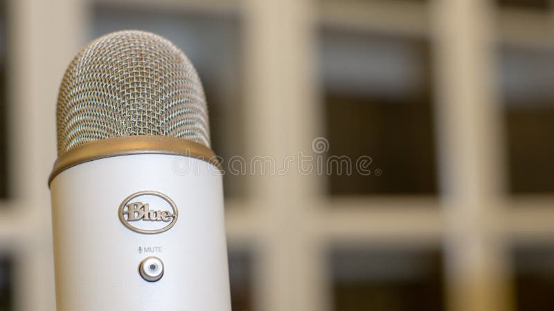 Blue Yeti metallic Microphone Poster