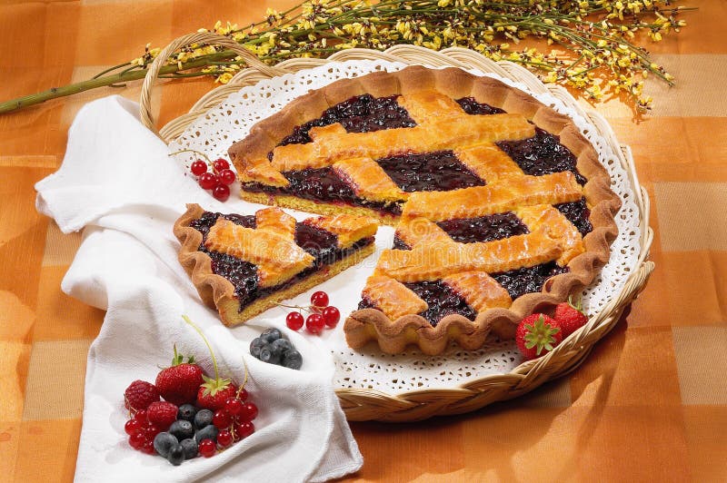 Blueberries jam tart stock image. Image of pastry, sweet 14781923