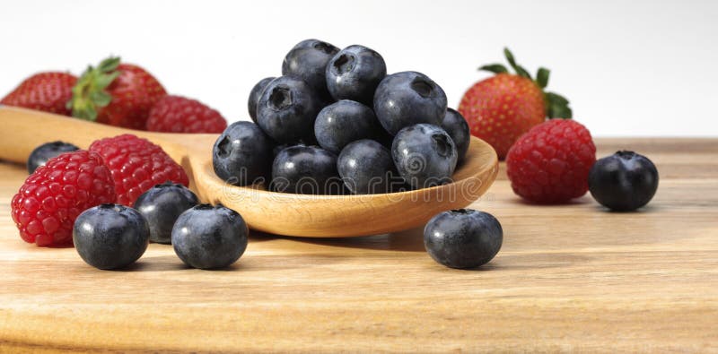 Blueberries Raspberries
