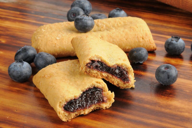 Blueberry breakfast bars royalty free stock photography