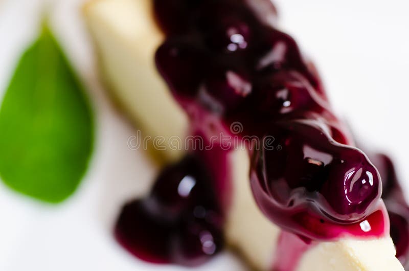 Blueberry Cheesecake Closeup