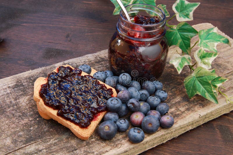 Blackberry jam stock image. Image of delicious, close 14858755