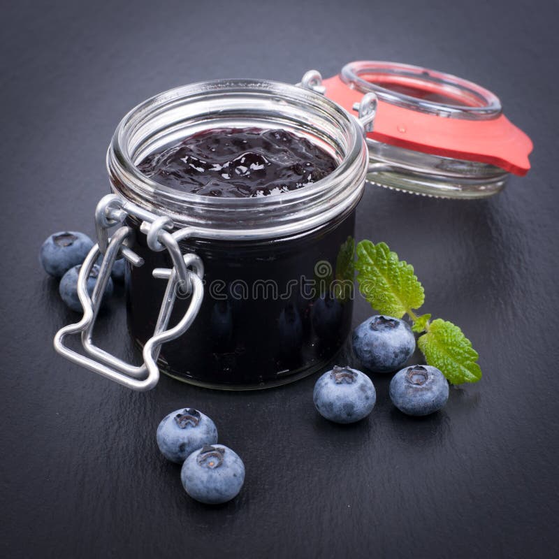 Download Blueberry Jam Stock Image Image Of Bilberries Jelly 25817889 Yellowimages Mockups