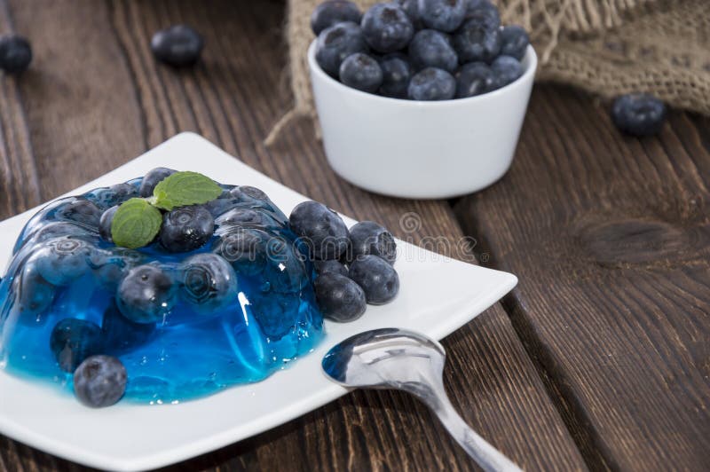 Blueberry Jello stock image. Image of jelly, fruits, flavor 29763189