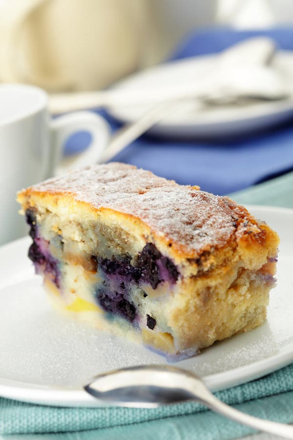 Blueberry pie slice