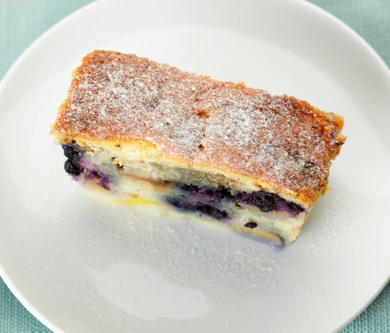 Blueberry pie slice