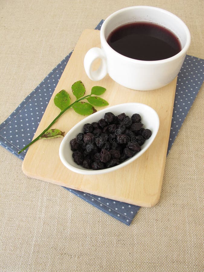 Blueberry Tea from Dried Blueberries Stock Image Image of dried