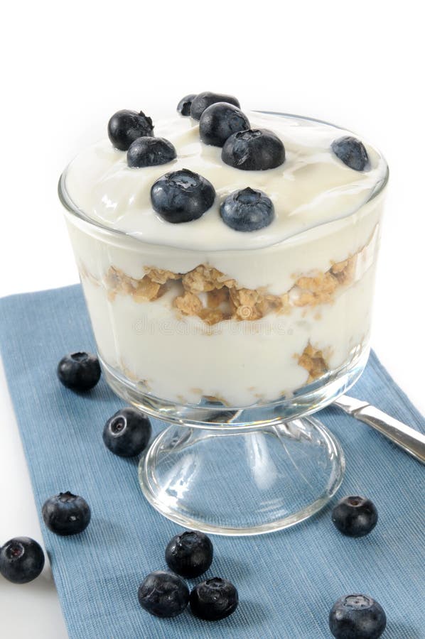 Blueberry yogurt parfait