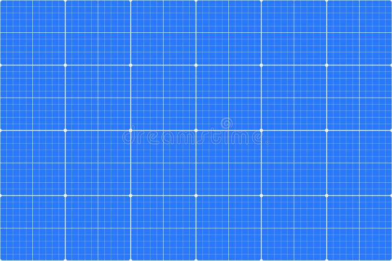 Blueprint backdrop. Measurement grid, engineer sheet and blue paper fo By  WinWin_artlab