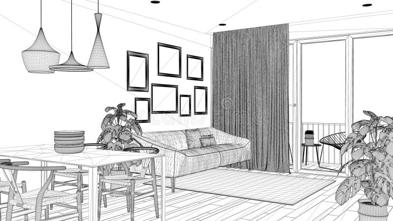 blueprint of living room