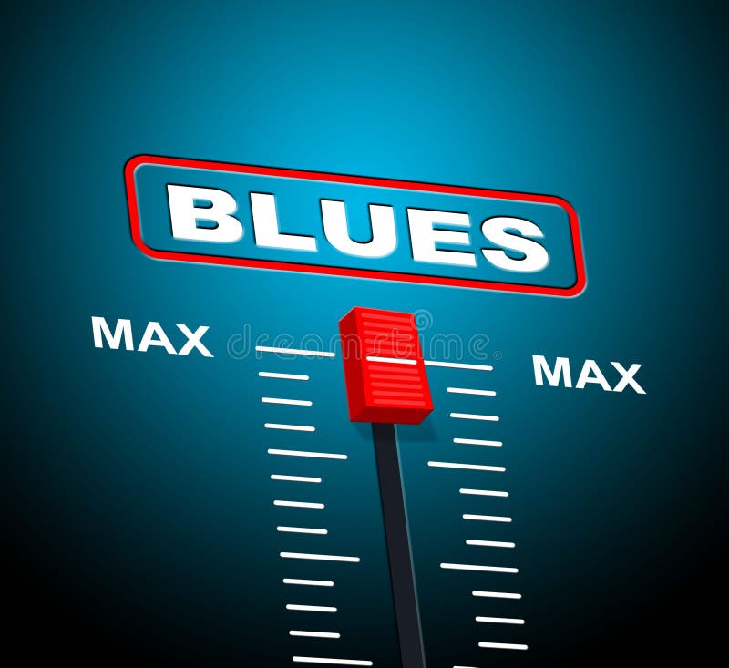 Blues Music Represents Jazz Band And Audio