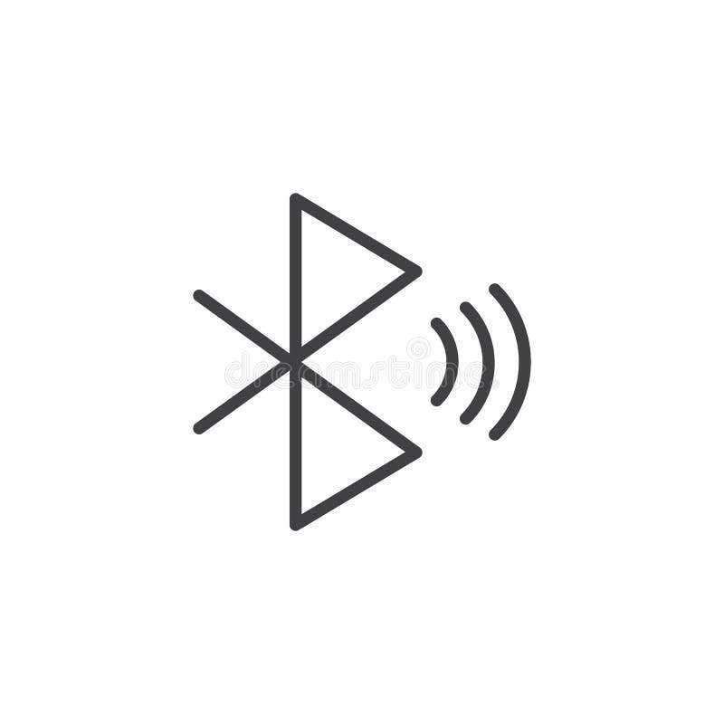 Bluetooth-Signalentwurfsikone vektor abbildung Bluetooth-Signalentwurfsikone vektor abbildung