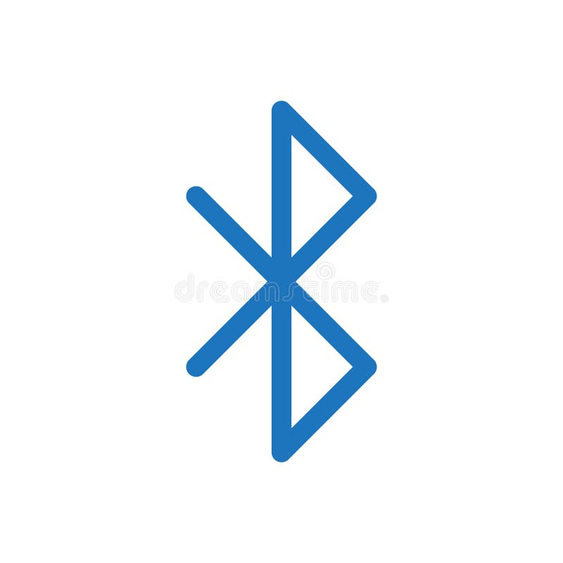 Bluetooth symbolsvektor vektor illustrationer Bluetooth symbolsvektor vektor illustrationer