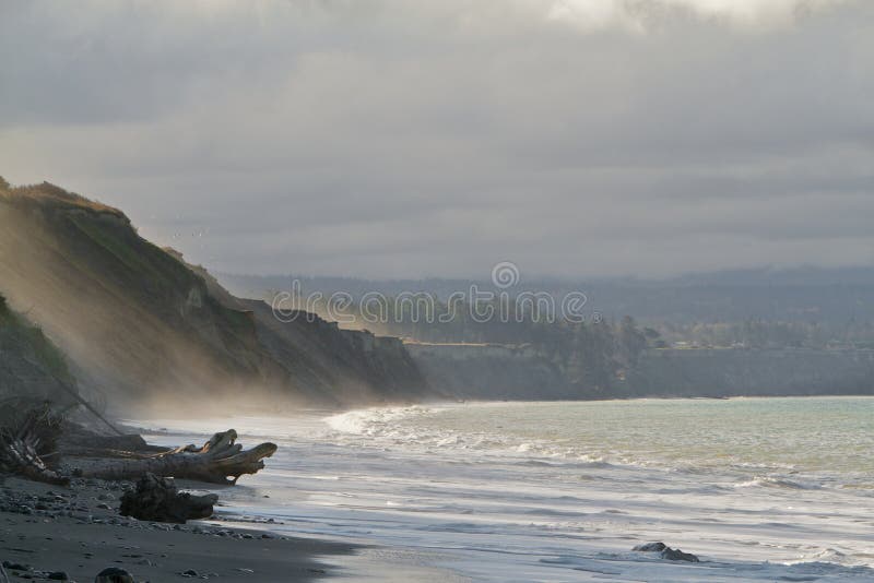 Bluff del Juan de Fuca immagini stock libere da diritti Bluff del Juan de Fuca immagini stock libere da diritti