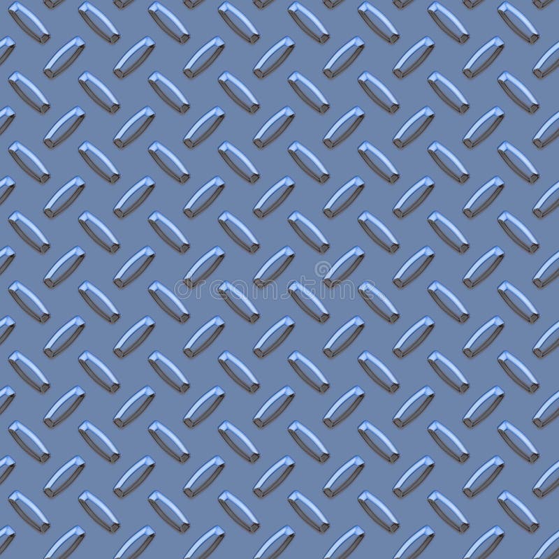 Bluish metal diamond pattern
