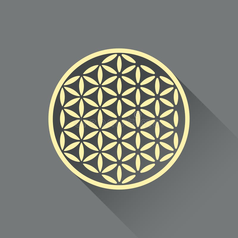 Blume des Lebens vektor abbildung. Illustration von meditation - 78004476