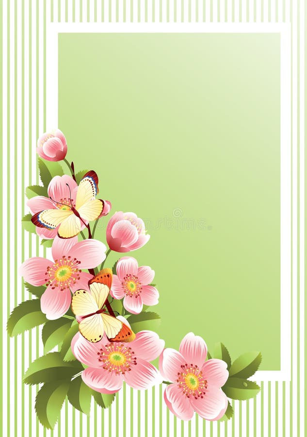 Blumenfeld lizenzfreie abbildung