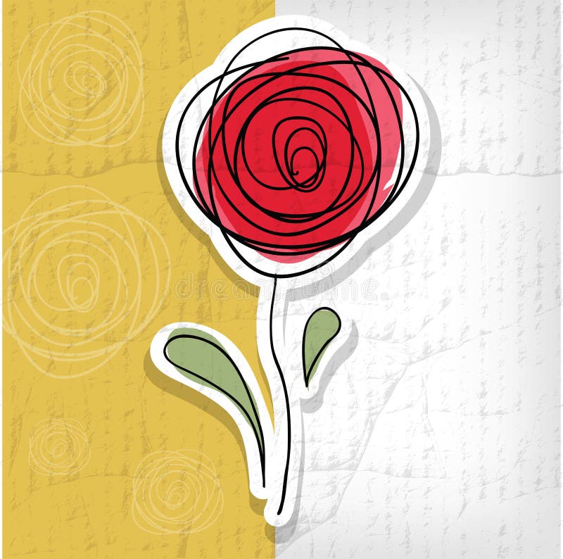 Blumenhintergrund mit abstrakten Rosen lizenzfreie abbildung Blumenhintergrund mit abstrakten Rosen lizenzfreie abbildung