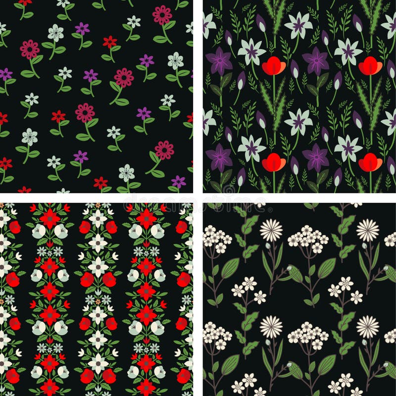 Blumenmuster vektor abbildung Blumenmuster vektor abbildung