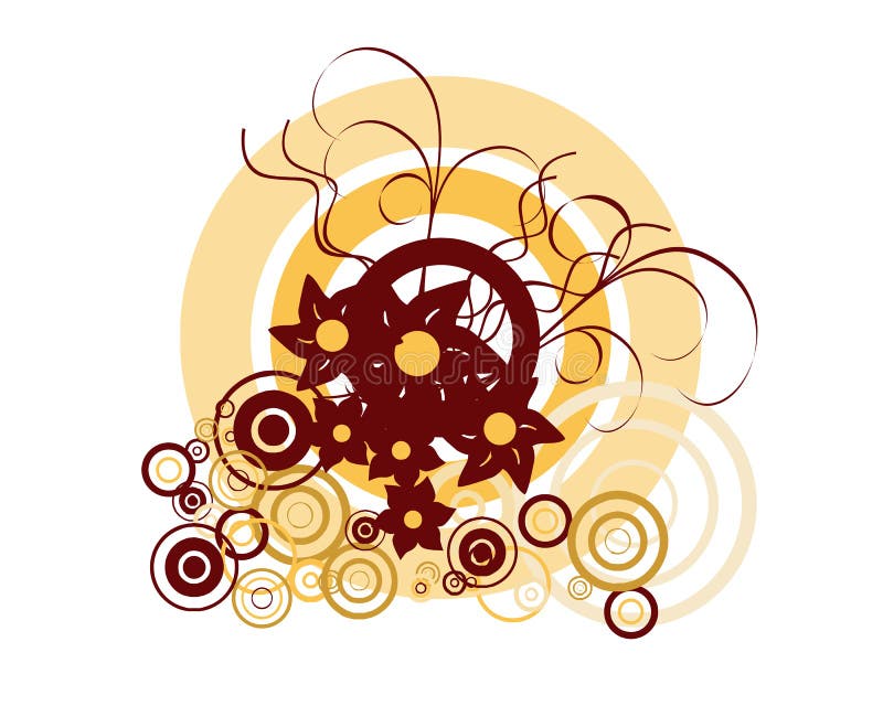 Download Blumenverzierung vektor abbildung. Illustration von elegant - 9087772