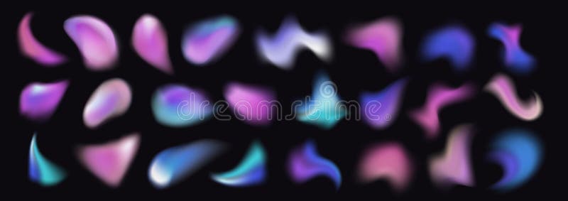 Blur abstract shape with gradient fluid color. royalty free illustration