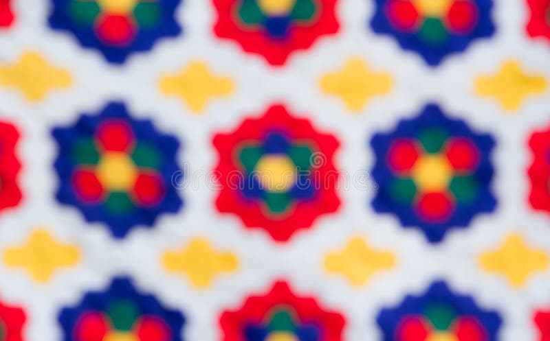Blur of colorful fabric stock illustration