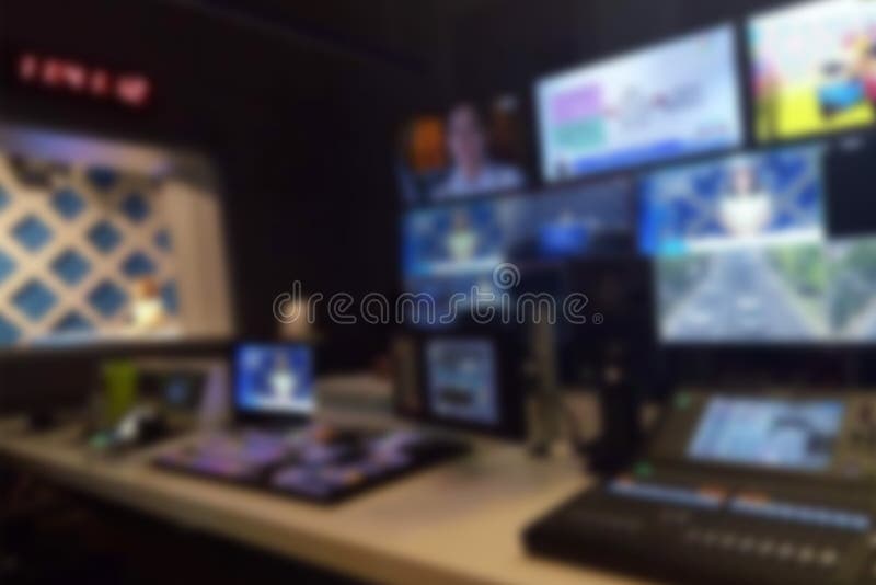 Blur image video switch of Television Broadcast royalty free stock images
