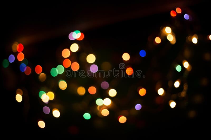 Blur Light Bokeh Color Red Green Yellow on Background Black. Stock Photo -  Image of bokeh, christmas: 165609996