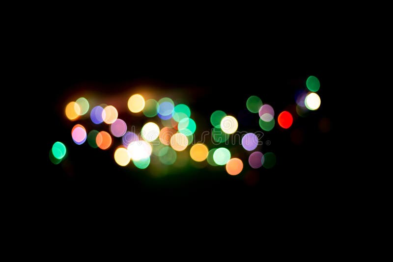 Blur Light Bokeh Color Red Green Yellow on Background Black. Stock Photo -  Image of light, design: 165610018