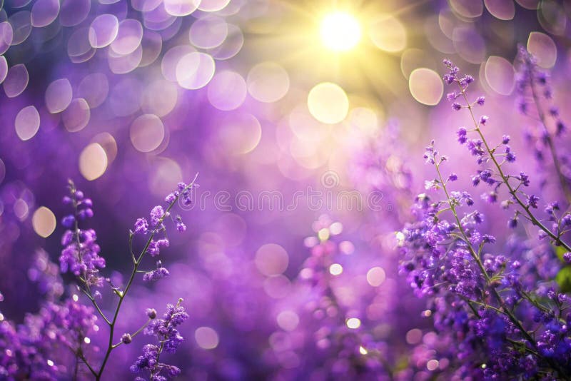 Blur lila bokee Natur Hintergrund lizenzfreie abbildung