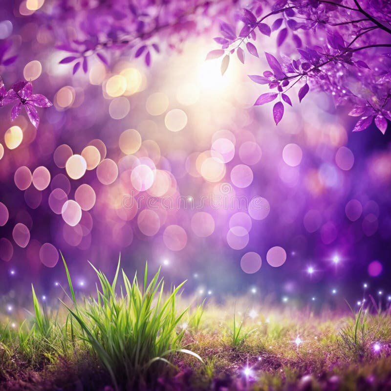Blur lila bokee Natur Hintergrund stock abbildung