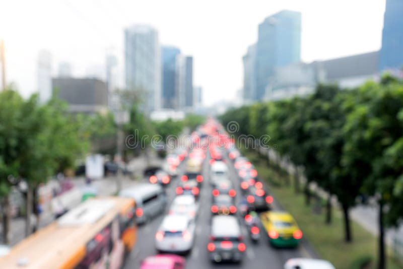 blur road fully car with  traffic jam