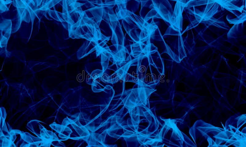 Vibrant Blue Smoke And Sparkles Captivating Abstract Photograph Of