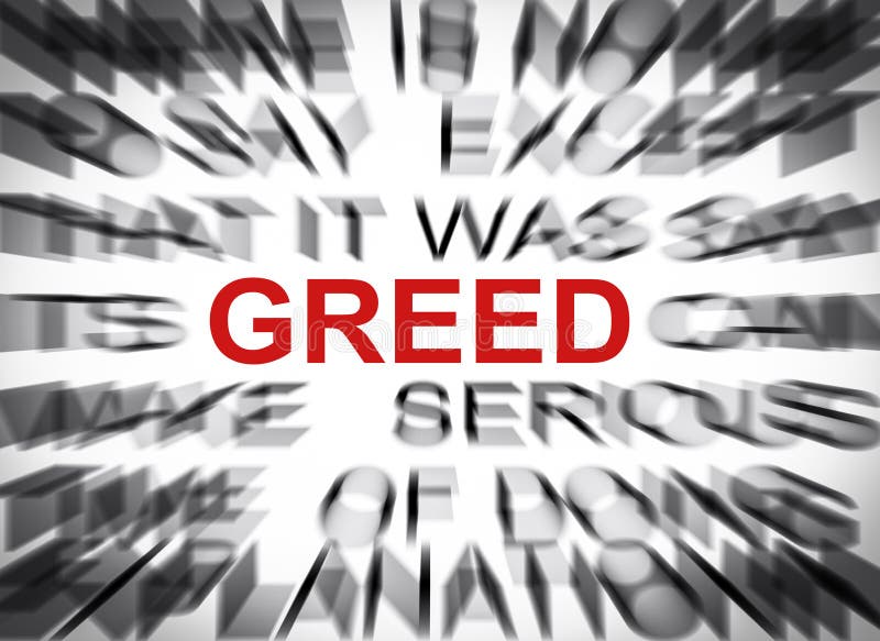 Dictionary Definition Of The Word Greed Stock Photo Image of mark