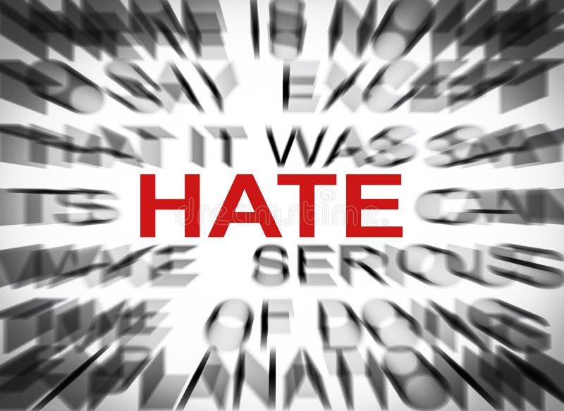 Hate Definition In Close-up Stock Image - Image of meaning ...