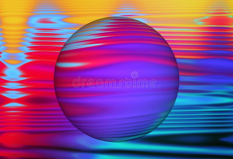 Abstract colorful Waves Holographic background with textured sphere. Synthwave. Vaporwave style. Retrowave, retro futurism. Abstract colorful Waves Holographic background with textured sphere. Synthwave. Vaporwave style. Retrowave, retro futurism