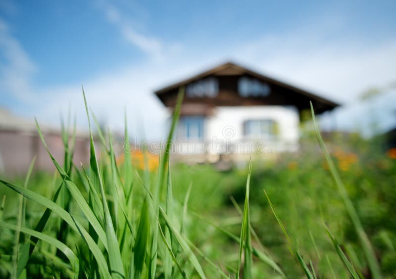 Blurred Abstract Background of House in Summer Stock Image - Image of  blurred, home: 226060779