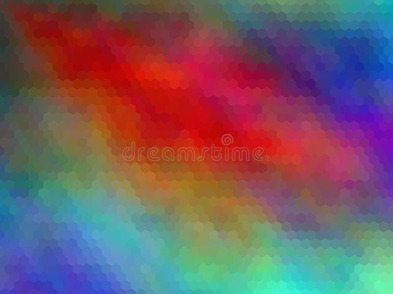 Blurred abstract background. Multicolor hexagonally pixeled abstract background. vector illustration Blurred abstract background. Multicolor hexagonally pixeled abstract background. vector illustration