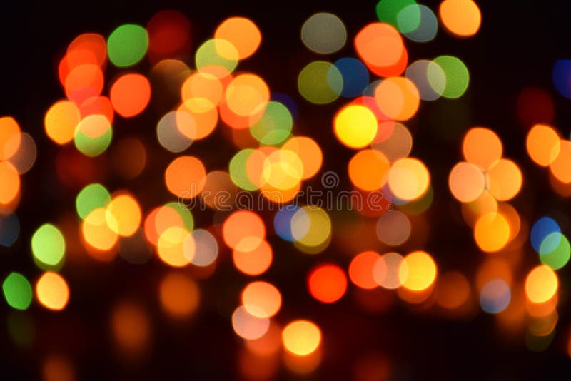 Blurred background, bokeh with colorful lights, festive lighting