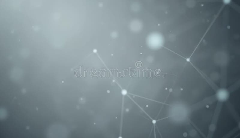 Blurred background pulserend neurale netwerkvisualisatie in digitale kunst. Onderzoek de zachte dynamiek van neurale netwerken in een zachte abstracte ruimte