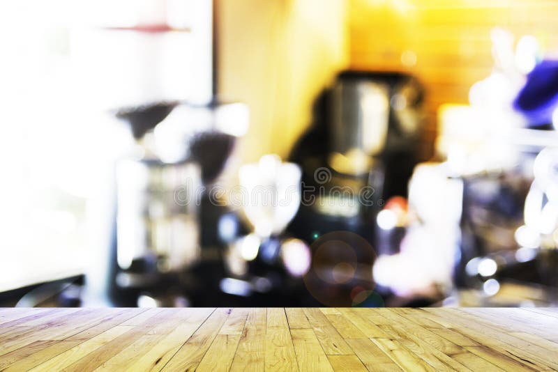 Blurred Coffee Grinder in Cafe Shop Stock Image Image of bean, handle