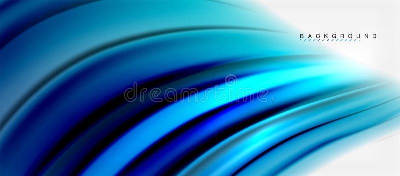Blurred fluid colors background, abstract waves lines, vector illustration royalty free illustration
