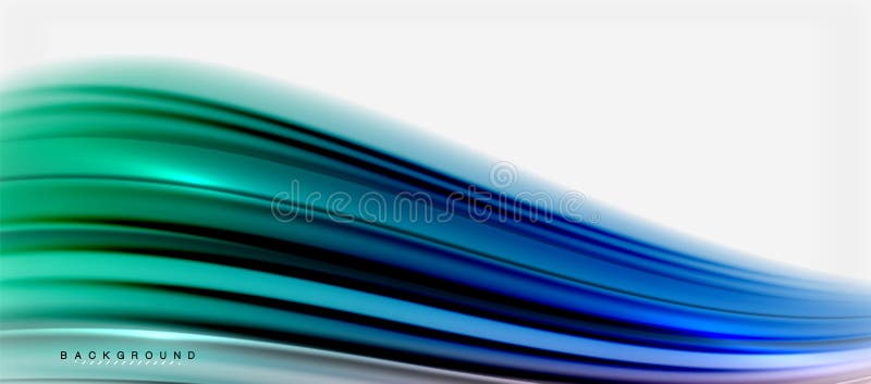 Blurred fluid colors background, abstract waves lines, vector illustration royalty free illustration